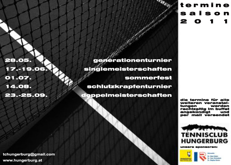 TC Hungerburg Jahresuebersicht 2011