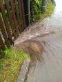 Oberflächenwasser der Gramartstraße...